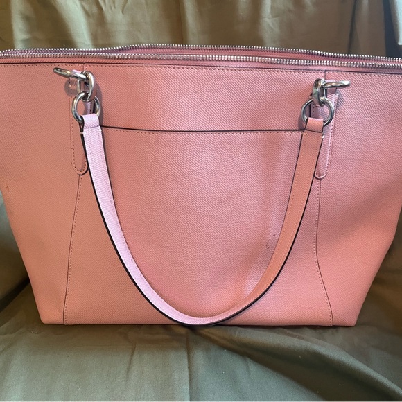 Coach Blush Pink Leather Tote - Picture 2 of 4